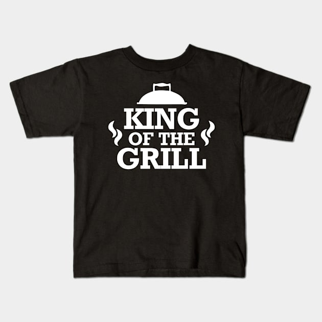 King Of The Grill Kids T-Shirt by aografz